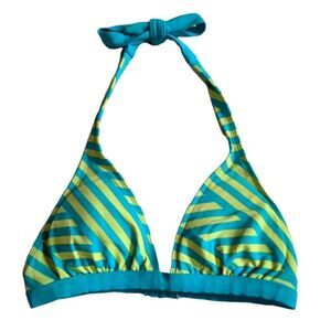 Aeropostale Bathing Suit Top TOP ONLY Size M Turquoise and Green